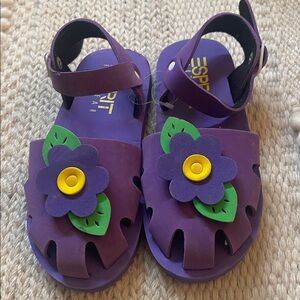 Purple Flowet Esprit Sandals. Size 13